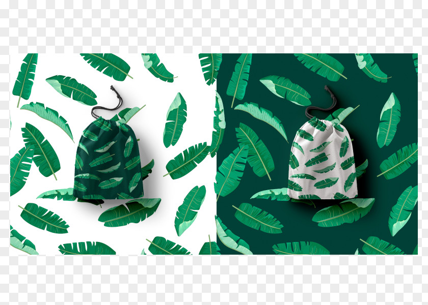 Leaf Banana Wacom Pattern PNG