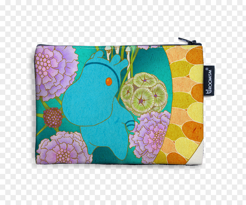 Zipper Pouch Coin Purse Textile Rectangle Handbag PNG