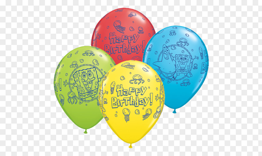 Birthday Balloon SpongeBob SquarePants Toy Party PNG