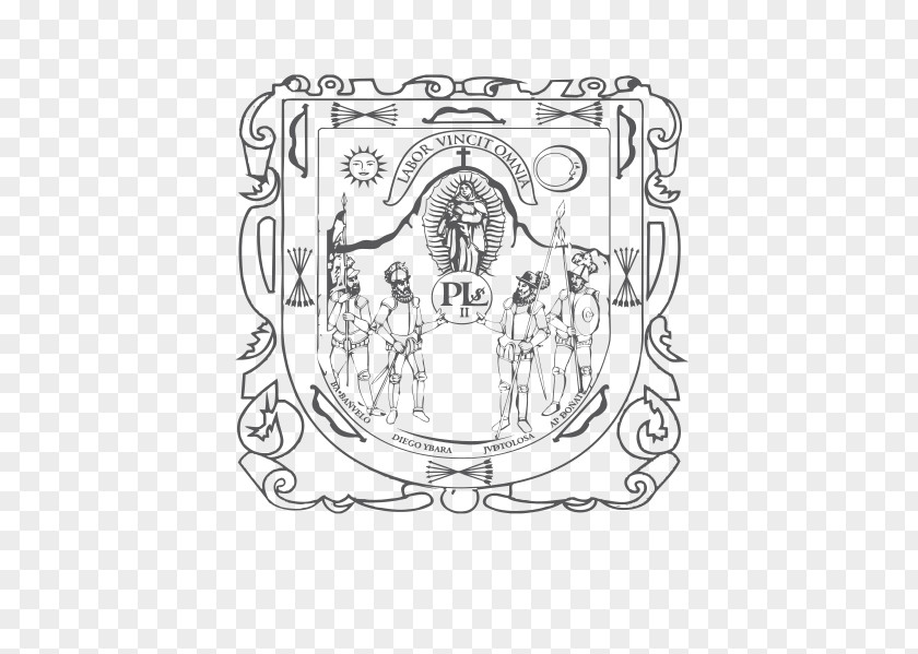 Escudo De Zacatecas Drawing Coat Of Arms Mexico Image Del Estado Hidalgo PNG
