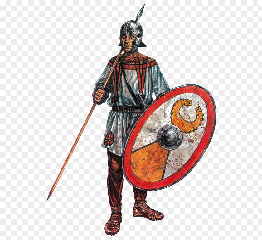 Hand-painted Medieval Gun Shield Soldiers Ancient Rome Roman Legion Army Legionary PNG