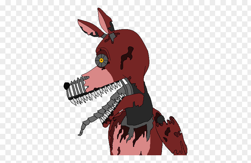 Nightmare Foxy Five Nights At Freddy's 4 Tongue Fan Art Drawing PNG