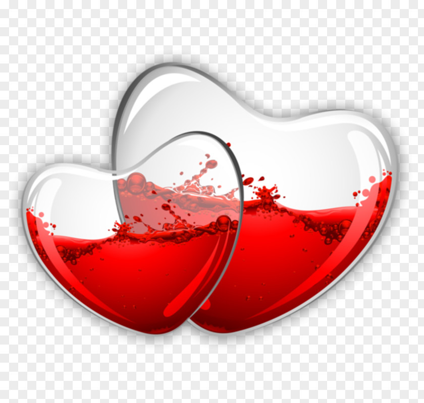 Love Background Red Wine Glass Heart Clip Art PNG