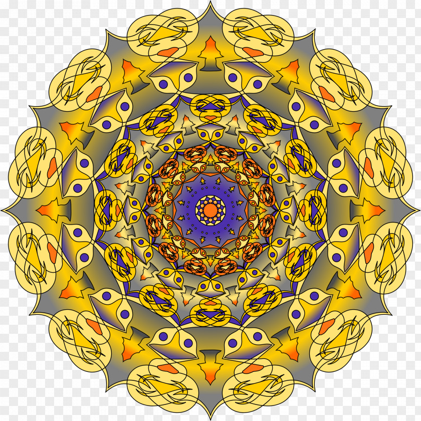 Mandala Circle Meditation PNG