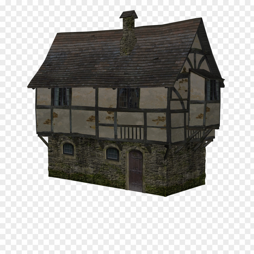 Middle Ages House Building Roof PNG