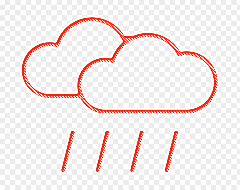 Love Heart Cloud Icon Rain Rainy PNG