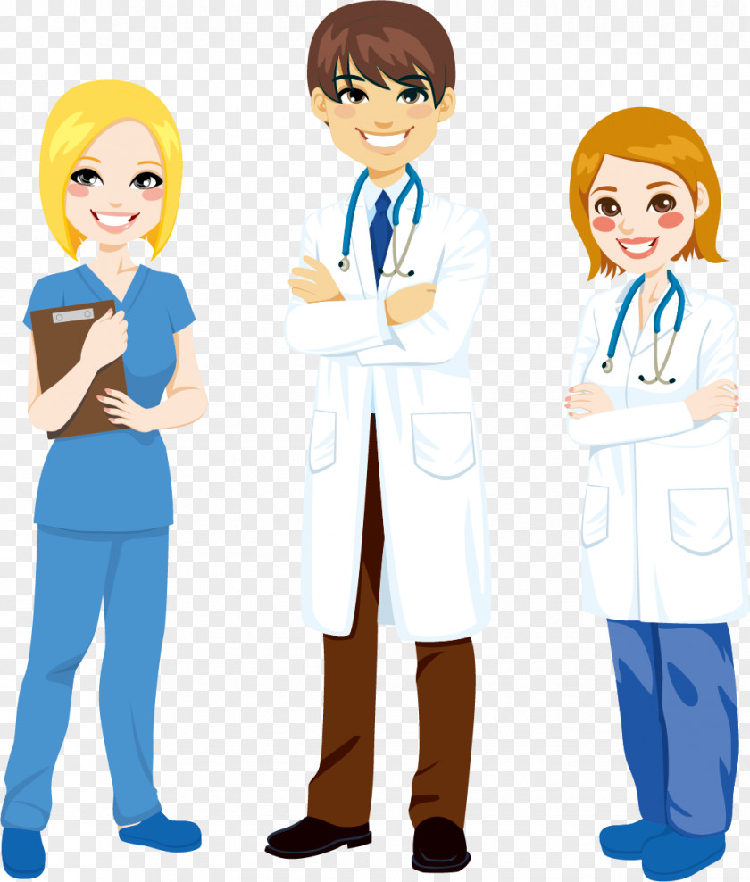 Male And Female Doctors Nurses Characters Vector Material Free Download ,, Nursing Cartoon Stock Photography Clip Art PNG
