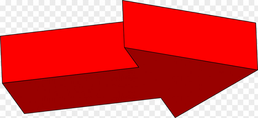 Red Arrow Line Angle Brand PNG