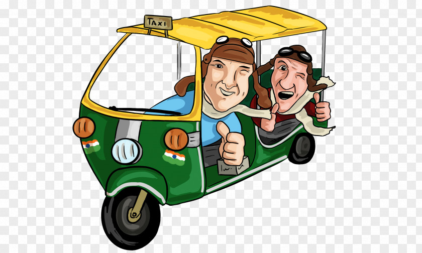 Riding Toy Rickshaw Land Vehicle Motor Mode Of Transport Cartoon PNG