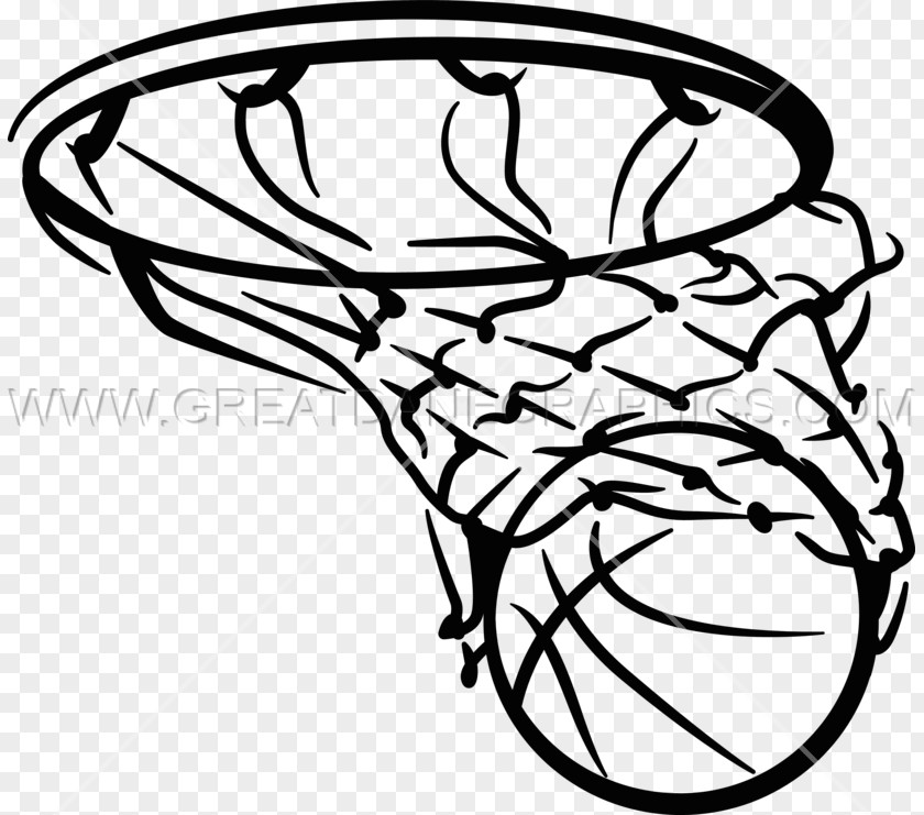 Basketball Backboard Black And White Net Clip Art PNG
