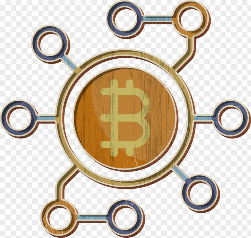Blockchain Icon Bitcoin Cryptocurrency PNG