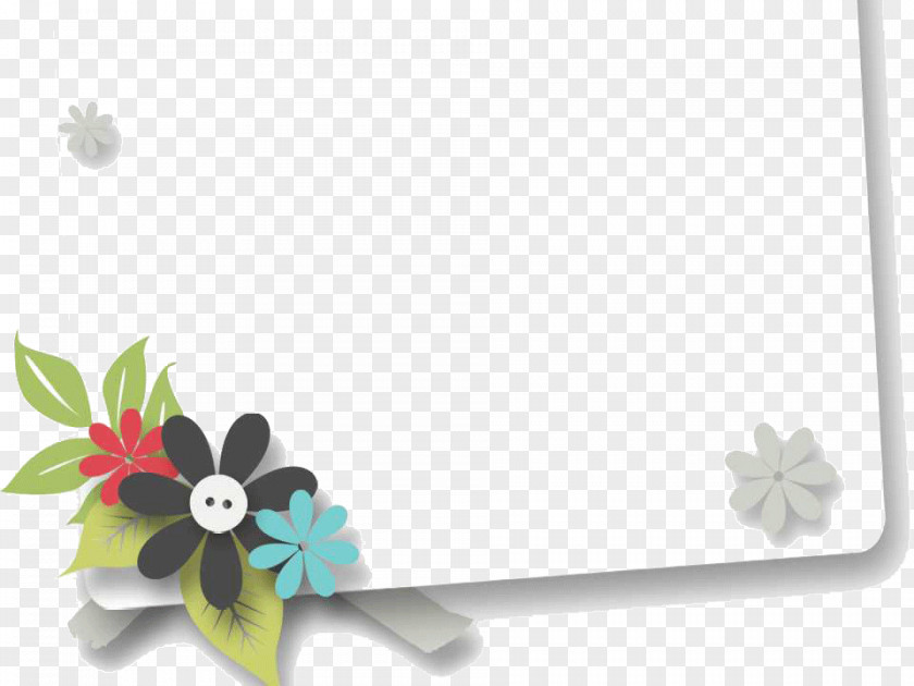 Elegant Flowers Collage Ppt Template Pattern PNG