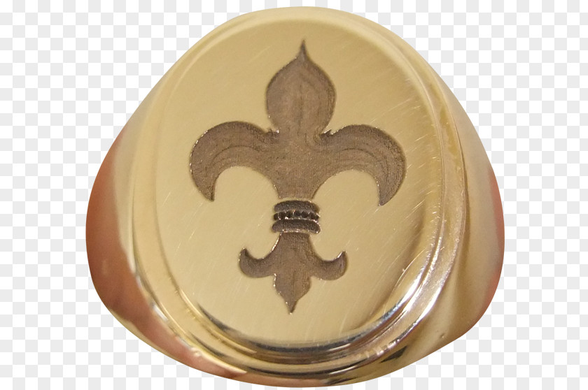 Gold Engraving Chevalière Fleur-de-lis Bijou PNG