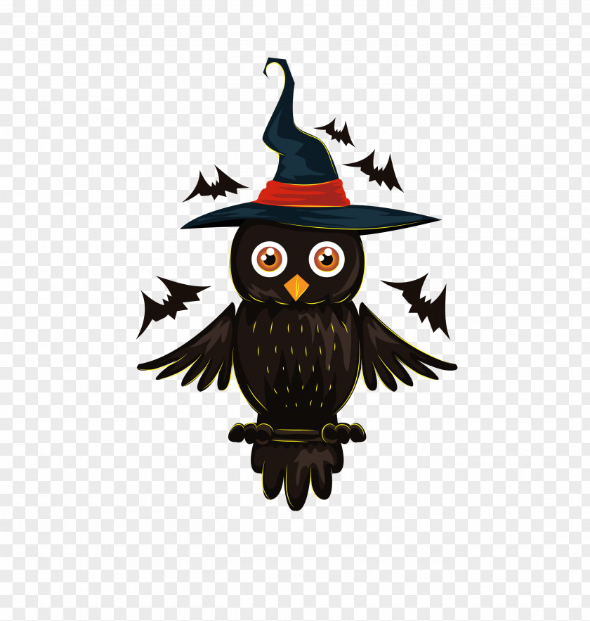 Owl Halloween Jack-o'-lantern Illustration PNG