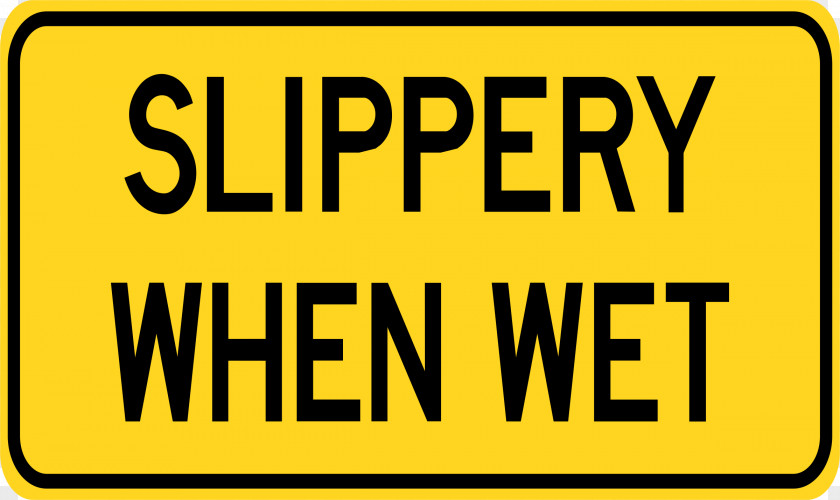 Road Traffic Sign Warning Wet Floor PNG