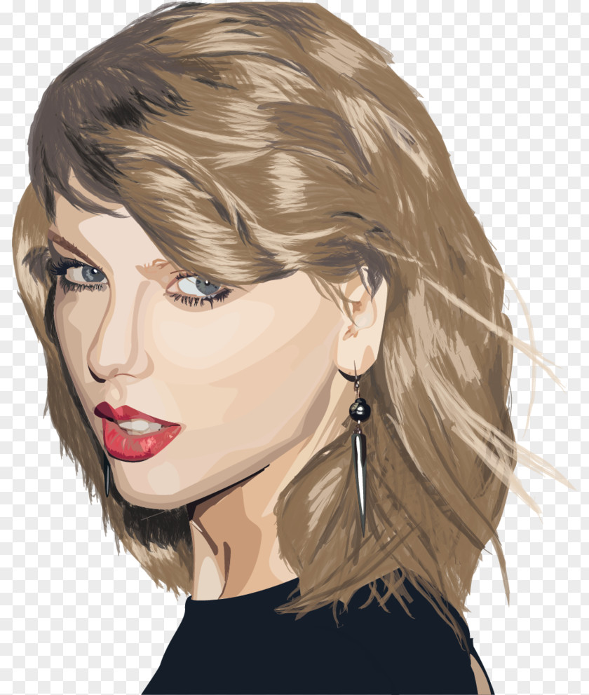 Taylor Swift Portrait Pop Art Digital PNG