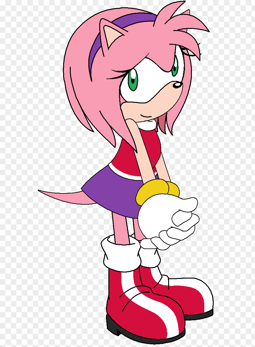 Amy Rose Vertebrate Line Art Cartoon Clip PNG