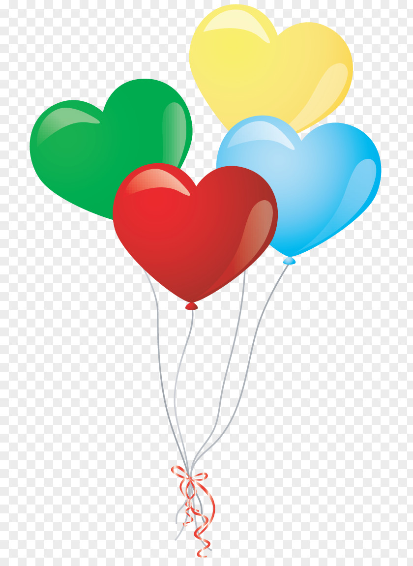 Balloon Heart Clip Art PNG