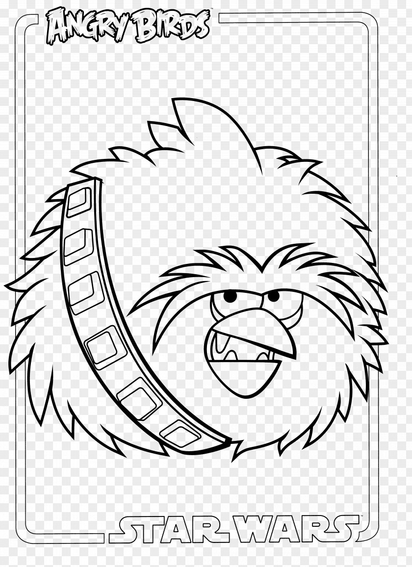 Drawing Line Art Angry Birds Star Wars Clip PNG