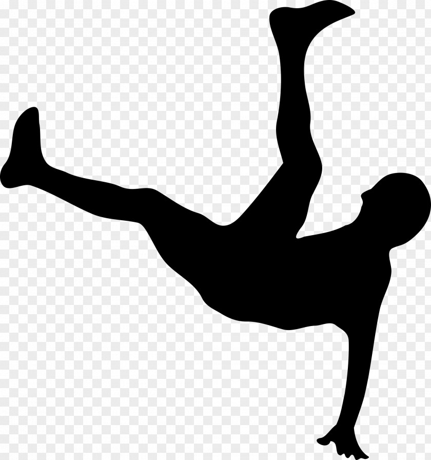 Falling Bicycle Kick Football Player PNG