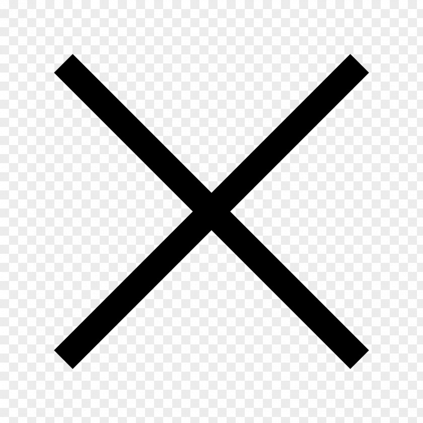 Red Cross Multiplication Sign Symbol Equals PNG