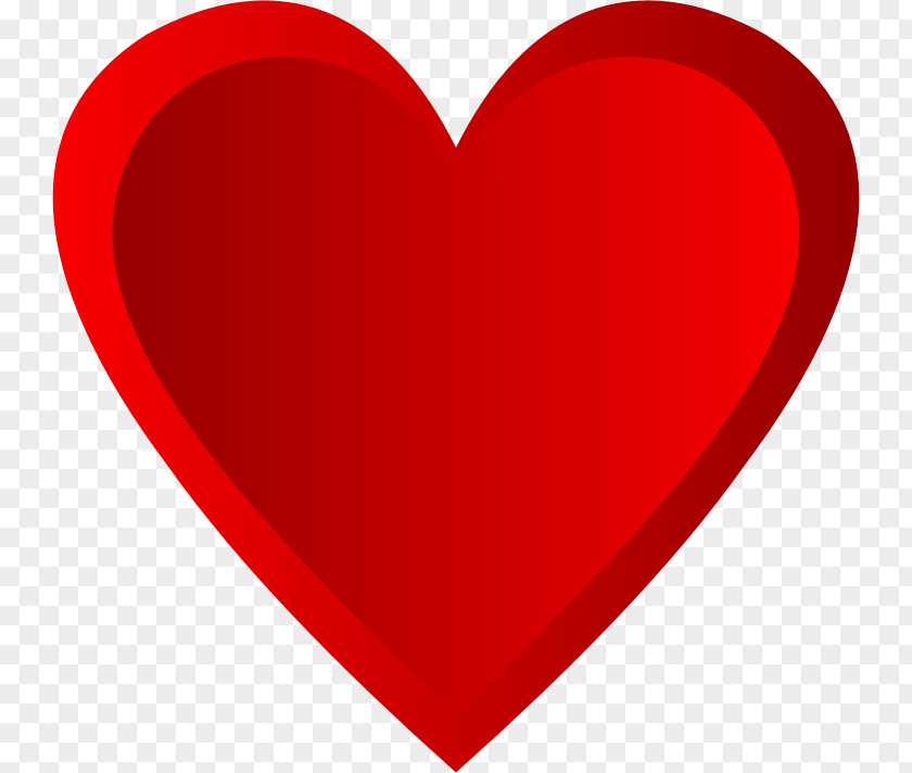 Shaded Heart Love Symbol Clip Art PNG