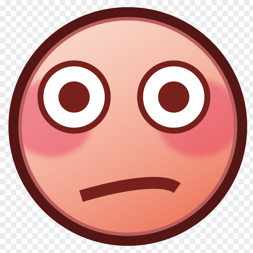 Blushing Emoji Face Smiley Emoticon Cheek PNG