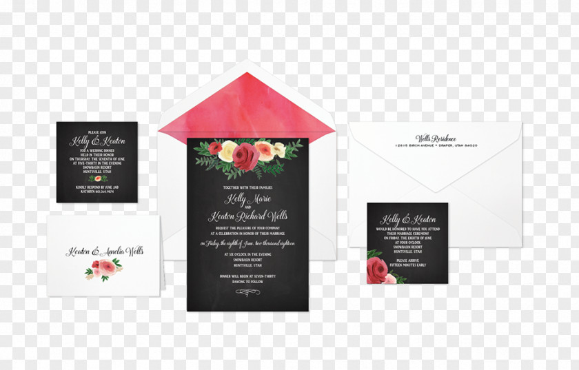 Design Wedding Invitation Brand PNG