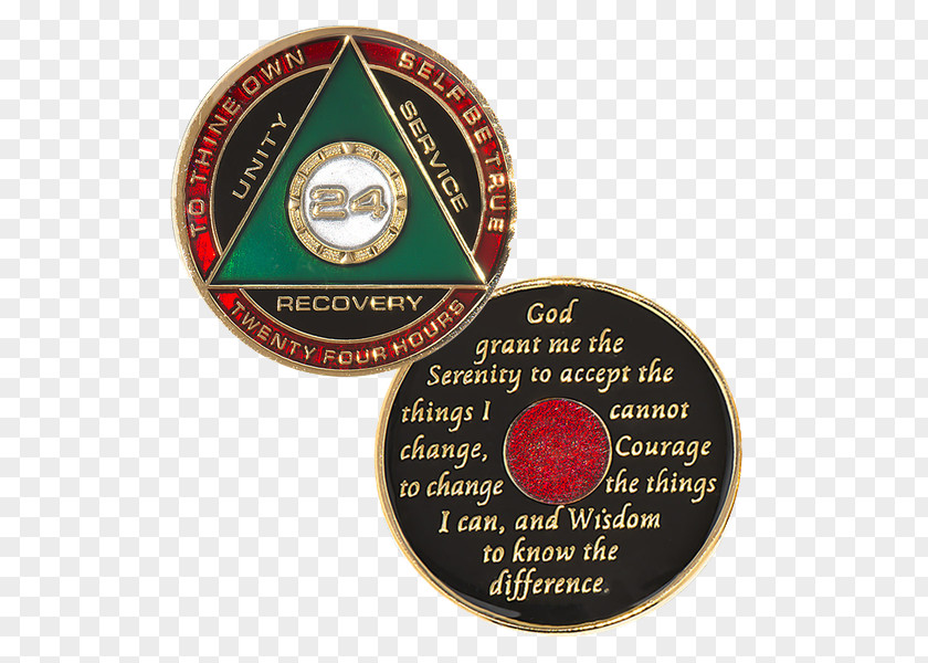 Hour Of True Sobriety Coin Alcoholics Anonymous Medal Narcotics PNG