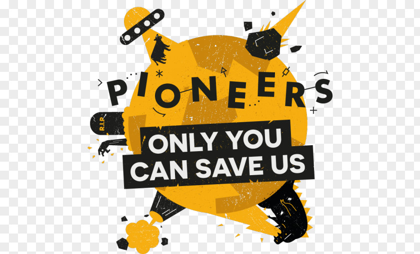 Pioneer Survival Skills Logo Brand Font Raspberry Pi Yellow PNG