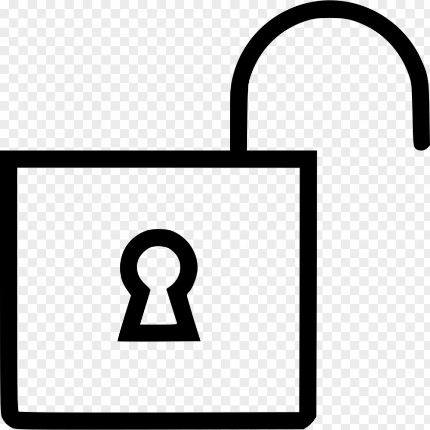 Unlocking Sign Padlock Product Design Font Line PNG