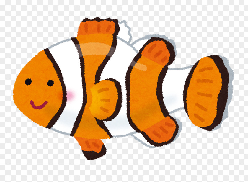 Cartoon Fish Ocellaris Clownfish Clark's Anemonefish Clip Art Illustration PNG