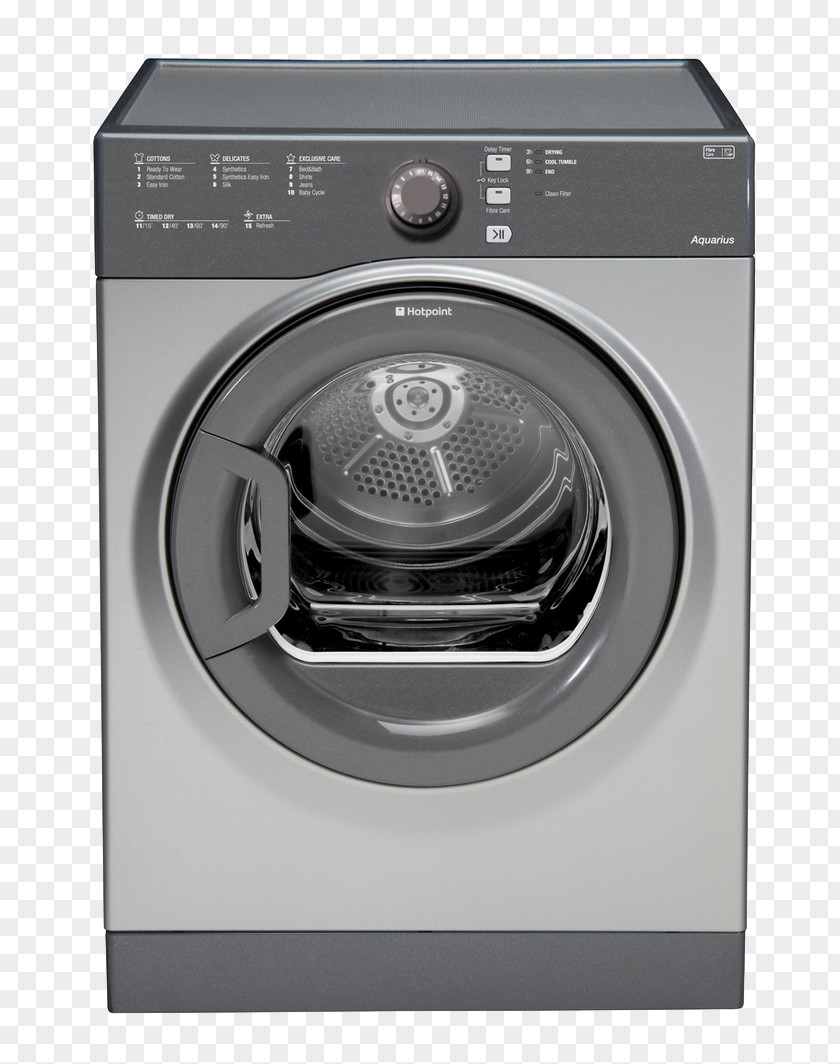 Clothes Dryer Hotpoint Siemens WT4HY790GB Heat Pump Condenser Tumble Display Model Home Appliance PNG