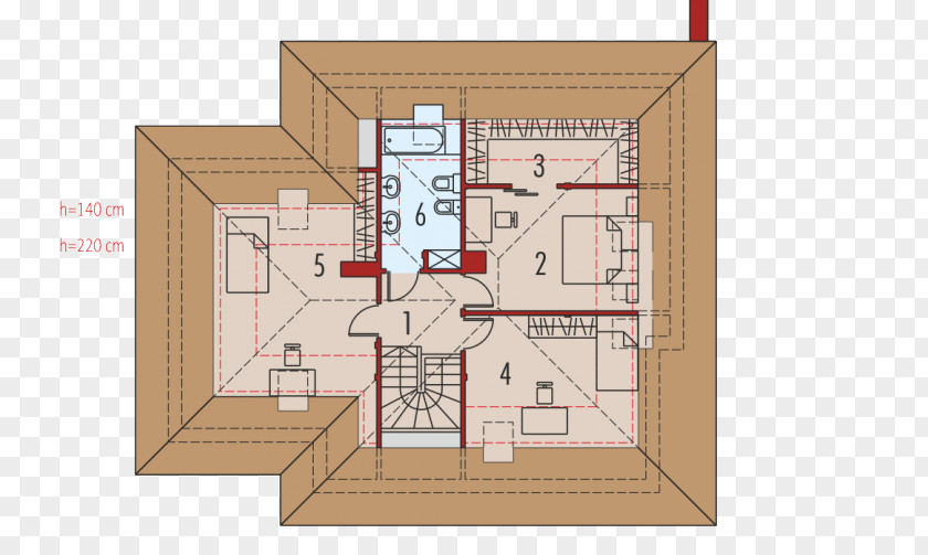 House Architecture Attic Floor Plan Innenraum PNG