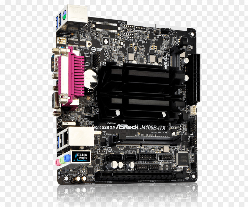 Intel ASRock J4105-ITX Celeron Quad-Core Processor J4105 Mini ITX Motherboard/CPU Combo Mini-ITX Central Processing Unit PNG