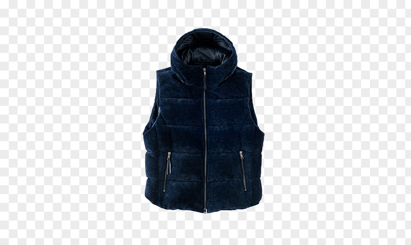 Jacket Gilets Polar Fleece Cobalt Blue Hood PNG
