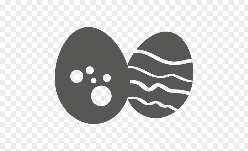 Silhouette Logo Easter Egg PNG