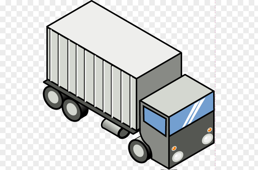 Container Truck Pickup Car Semi-trailer Clip Art PNG
