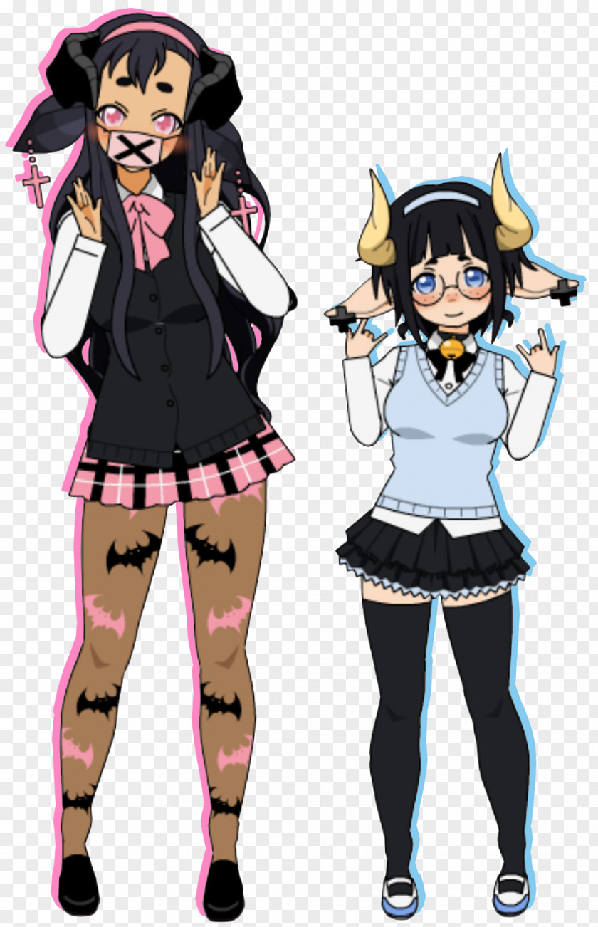 Kisekae DeviantArt Black Hair Human Costume PNG