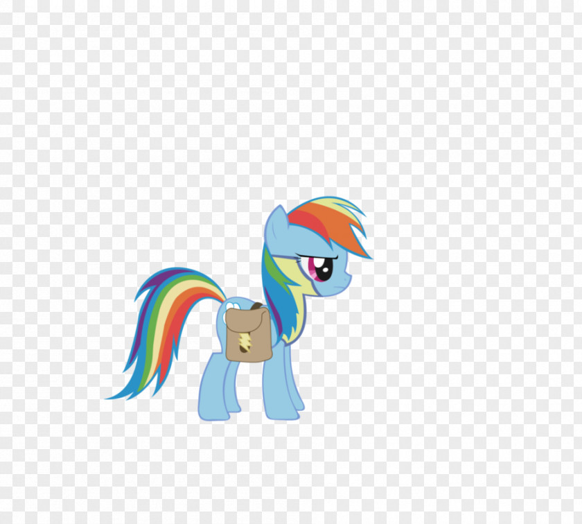 Mysterious Rainbow Dash Horse Character PNG