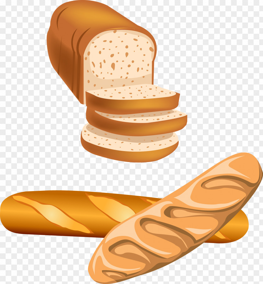 Bread Breakfast Vector Bakery Fried Rice Pastry PNG