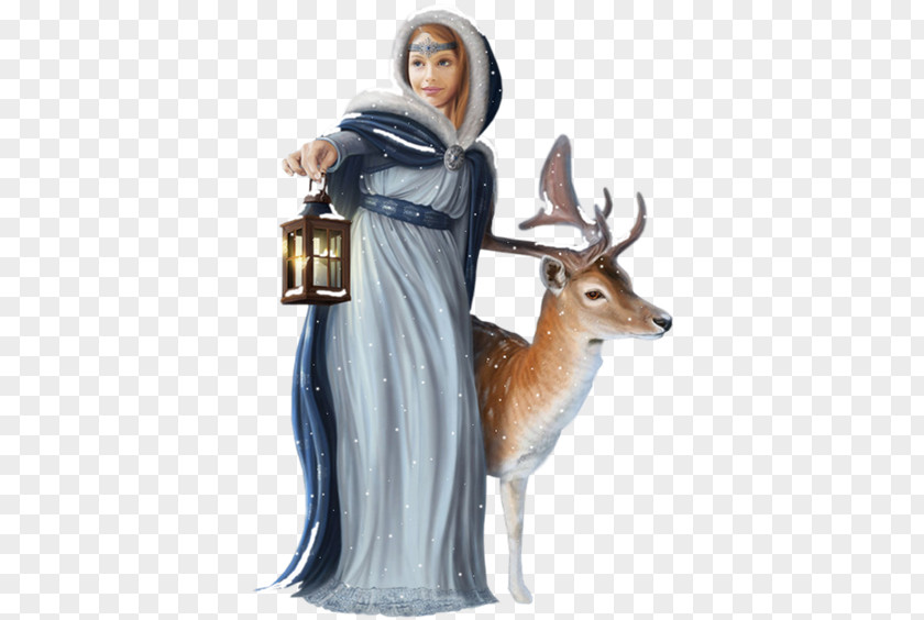 Christmas Animaatio Woman PNG