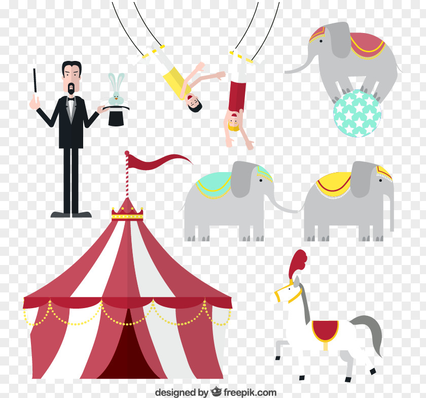 Circus Element Vector Material Downloaded, Euclidean PNG