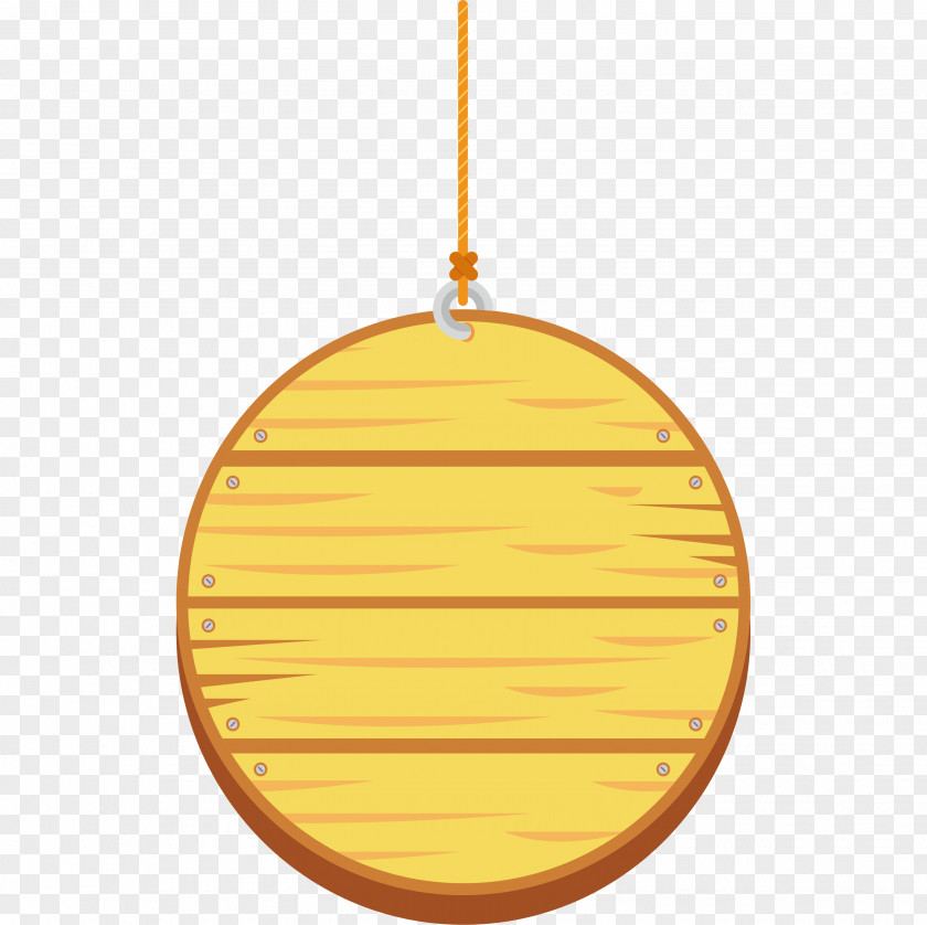 Round Wooden Ornaments Billboard Header PNG