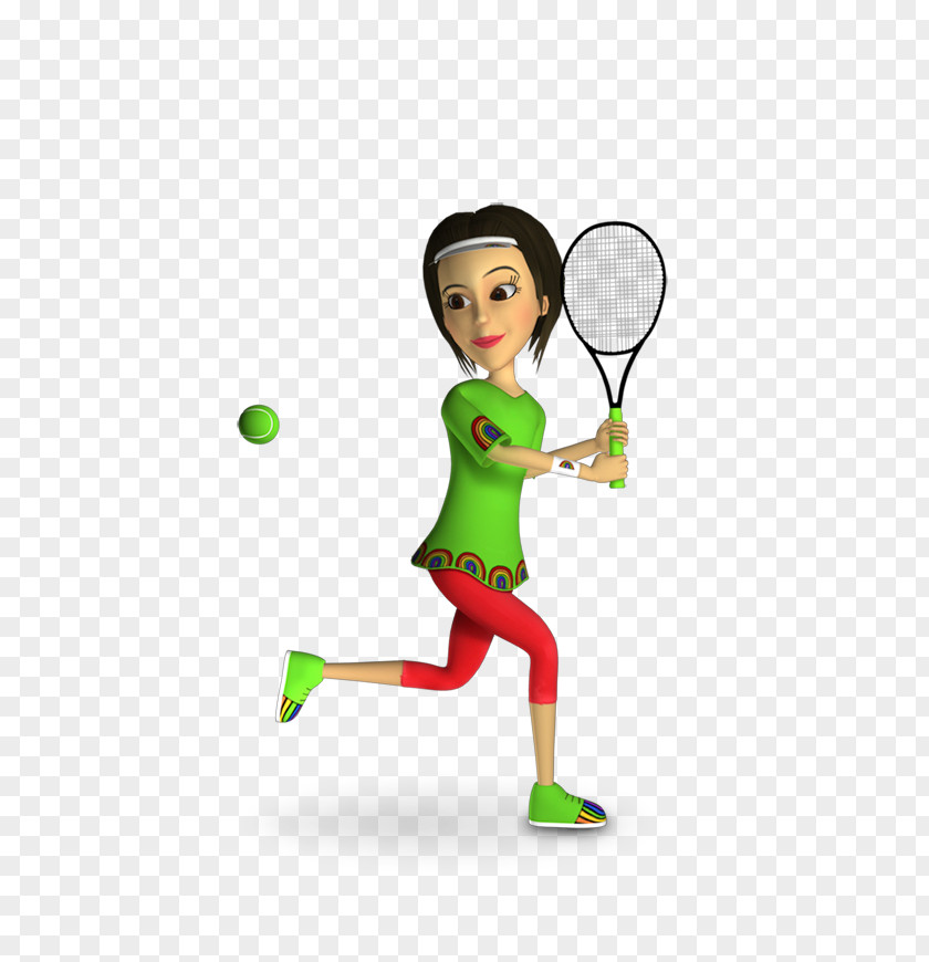 Tennis Racket Rakieta Tenisowa Ball Cartoon PNG