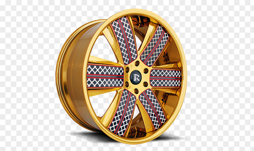 Wheel Full Set Car Alloy Rim Spoke PNG