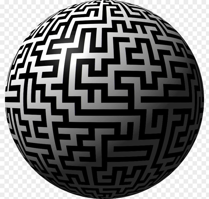 Wrapped Globe Ball-in-a-maze Puzzle PNG