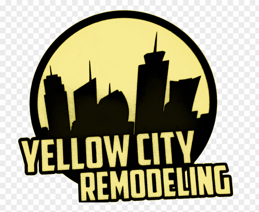 House Canyon Amarillo Yellow City Remodeling Logo PNG