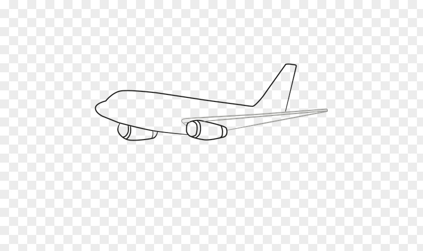 Plane Sketch Airplane Line Art Material PNG