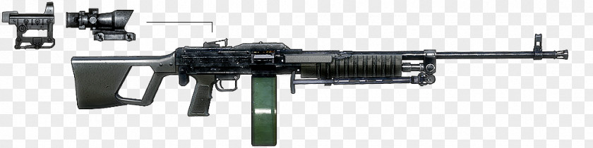 Weapon Battlefield: Bad Company 2 Gun Barrel Light Machine QJY-88 PNG